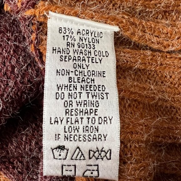 Linea Leisure by Louis Dell Olio Wine Brown Double Zip Long Cardigan size 3X - Picture 13 of 16